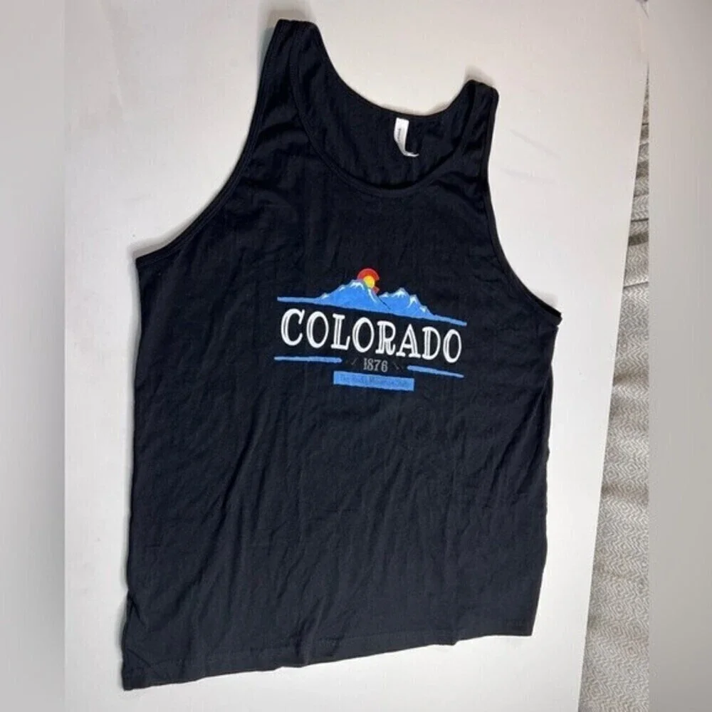 Colorado 1876 The Rocky Mountain State Women’s TANK TOP size L. - Picture 2 of 4